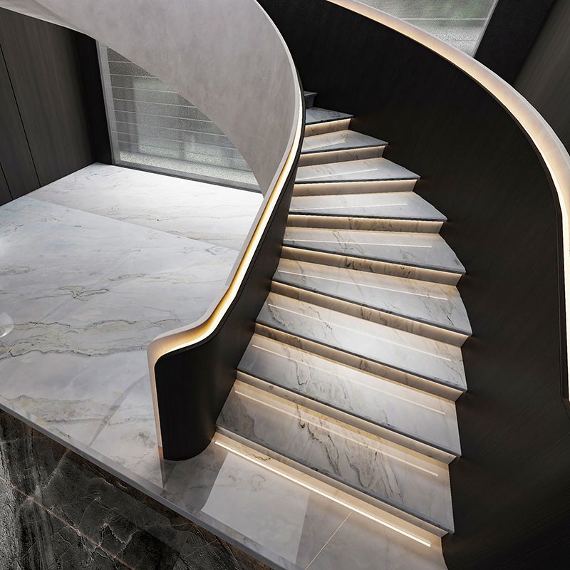 #Sky White Quartzite stair