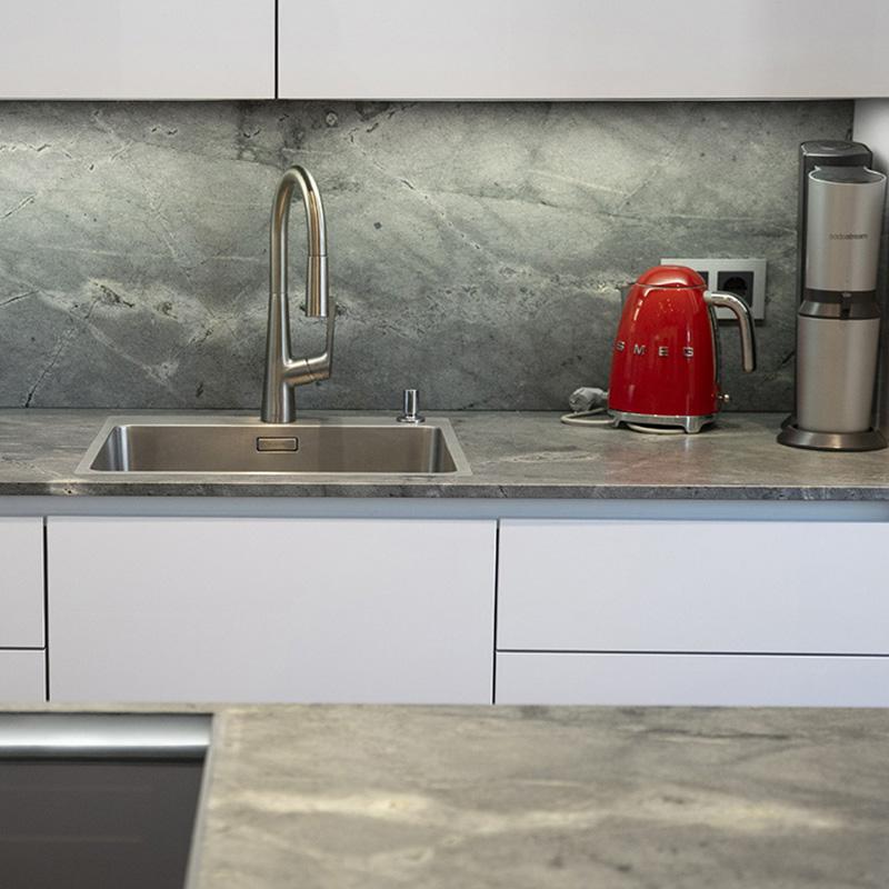 #sky blue quartzite for kitchen